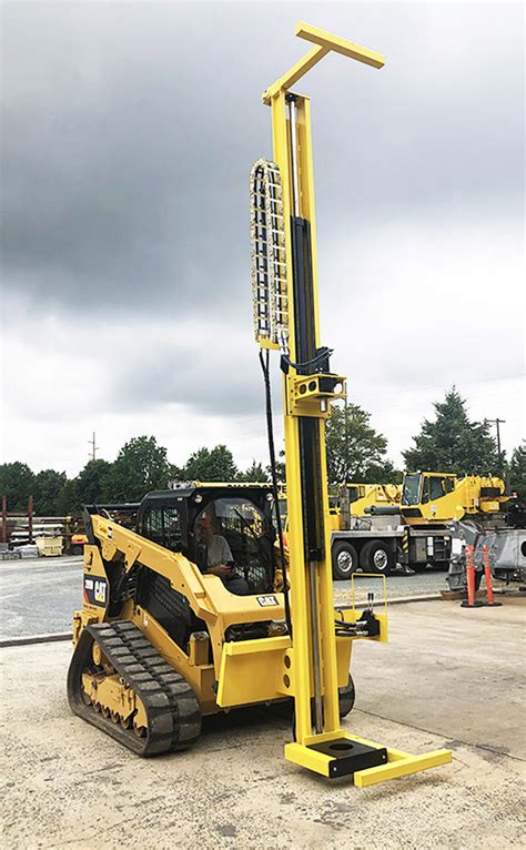 skid steer well drill|mast skid steer attachments.